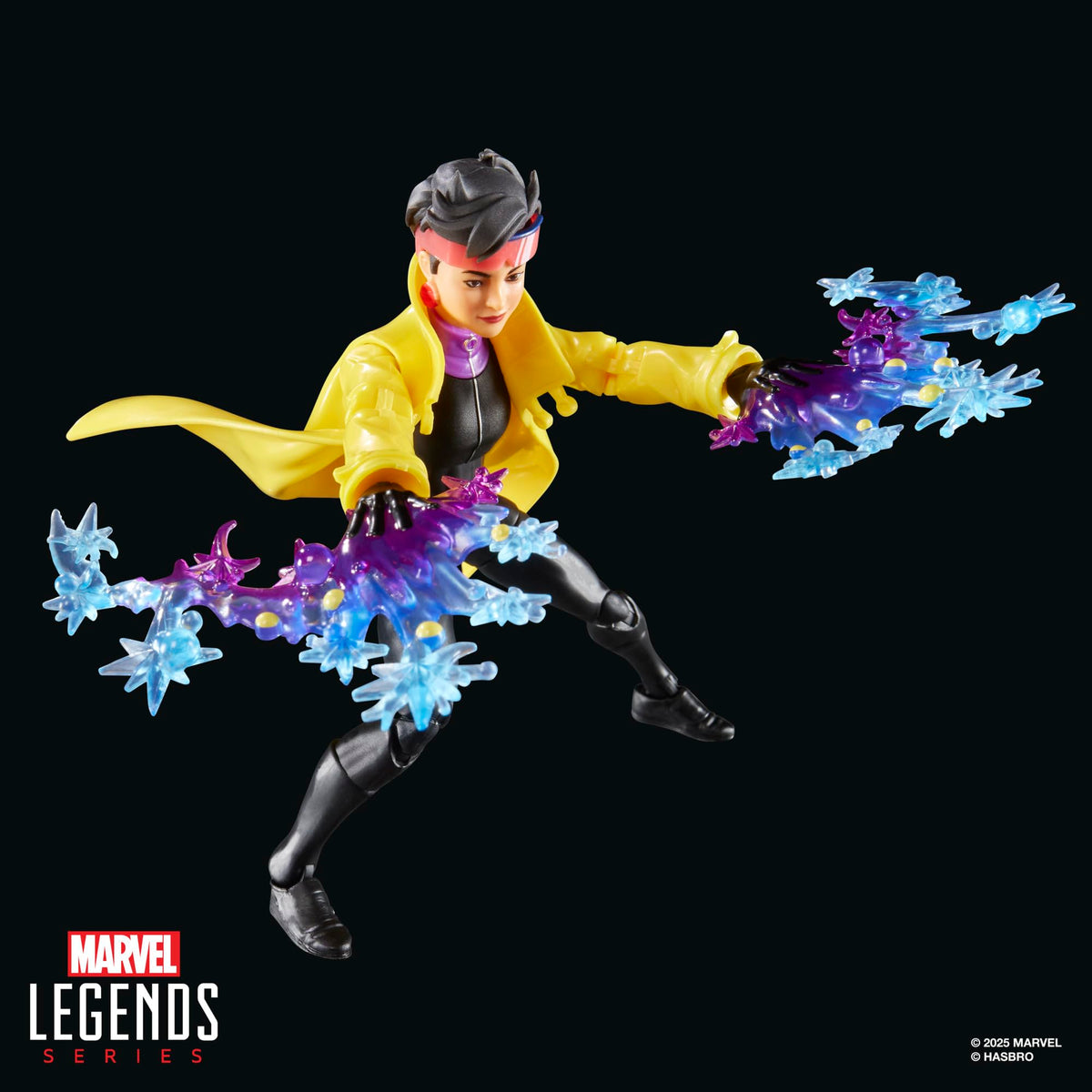 Blister card packaging with retro Marvel style.