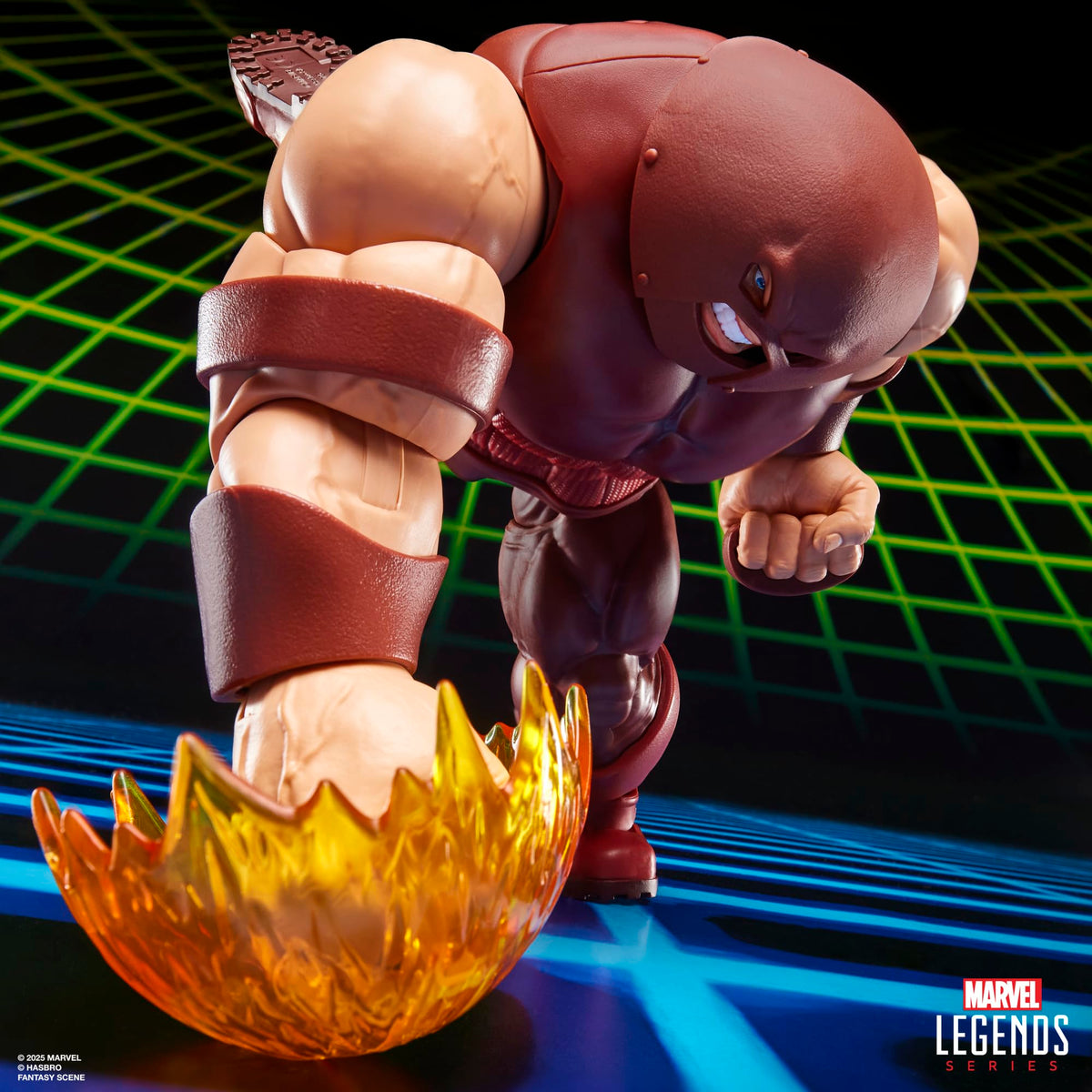 8.9 inch tall deluxe Juggernaut height fits alongside other Marvel Legends