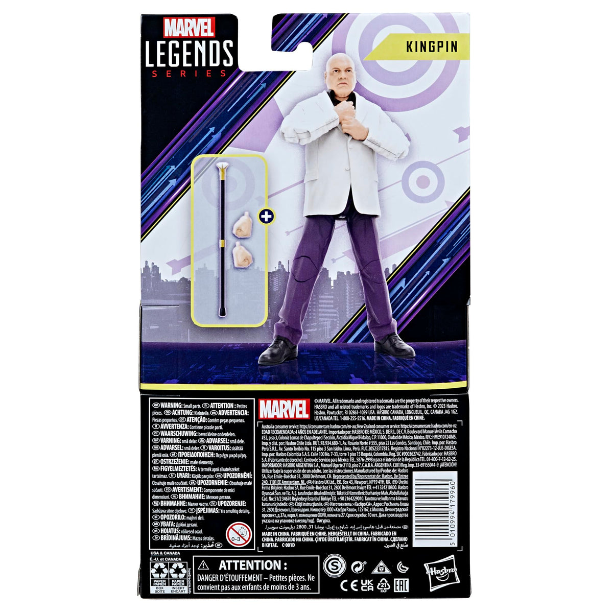 Marvel Legends Kingpin figure features detailed sculpt and texture for collectors.
