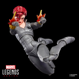 Marvel Legends Black Widow 7-piece accessory set for dynamic display and customization.