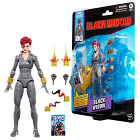 Marvel Legends Black Widow figure inspired by Uncanny X-Men #268, ideal for display and posing.
