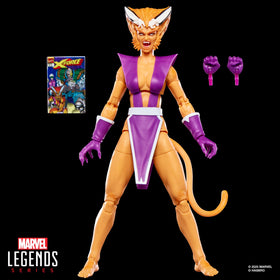 Marvel Legends Feral figure back view emphasizes articulation range and durability