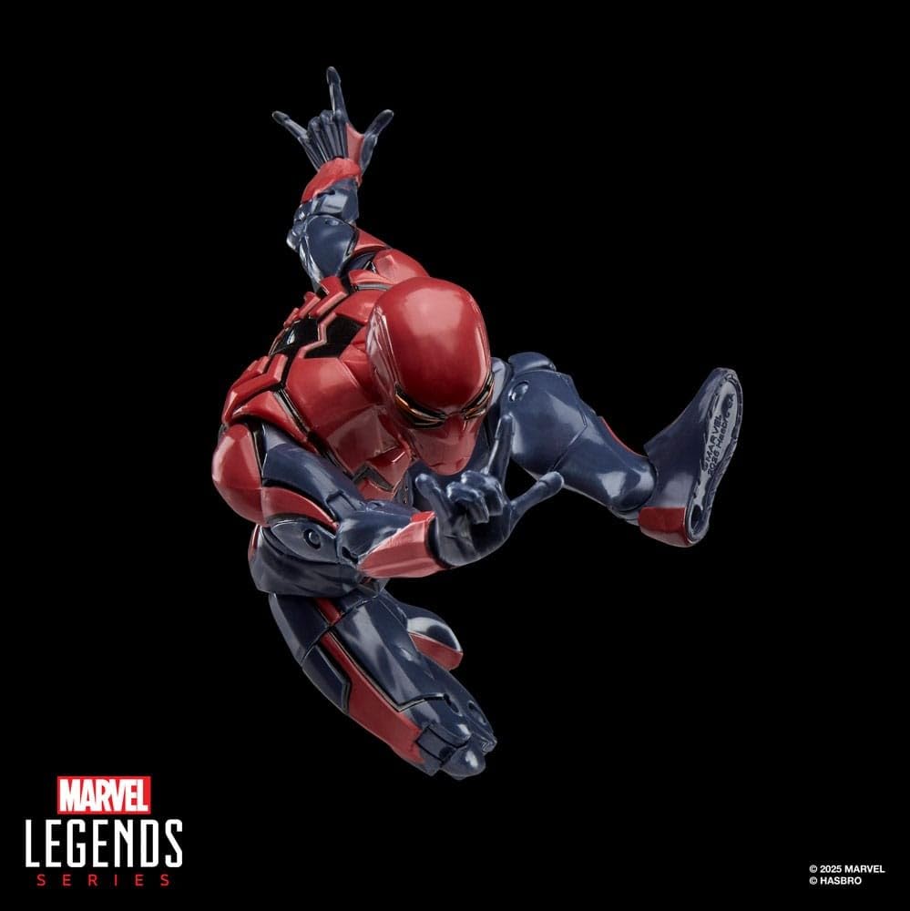 Marvel Legends Gamverse Velocity Suit Peter Parker figure with web accessories for action scenes