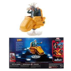 Marvel Legends collection display setup featuring Professor X and hover chair