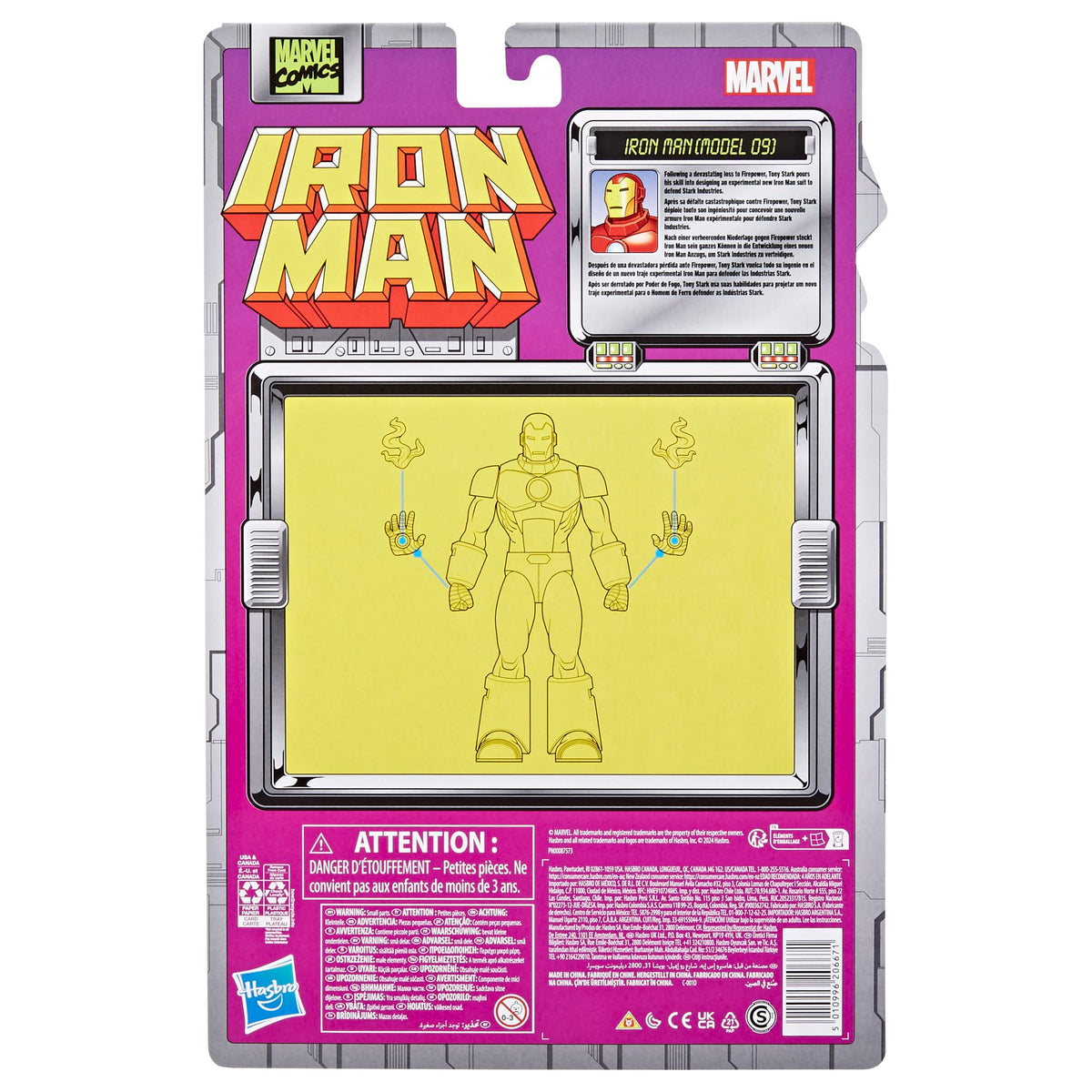 Marvel Legends Iron Man Model 09 display-ready figure for your collection