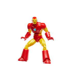 Marvel Legends Iron Man Model 09 showcasing collectible packaging design on shelf