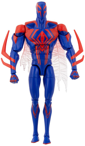 Marvel Legends Spider-Man 2099 front view shows premium detailing for display.
