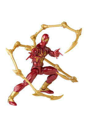 Marvel Legends Iron Spider articulation allows creative poses and action shots.