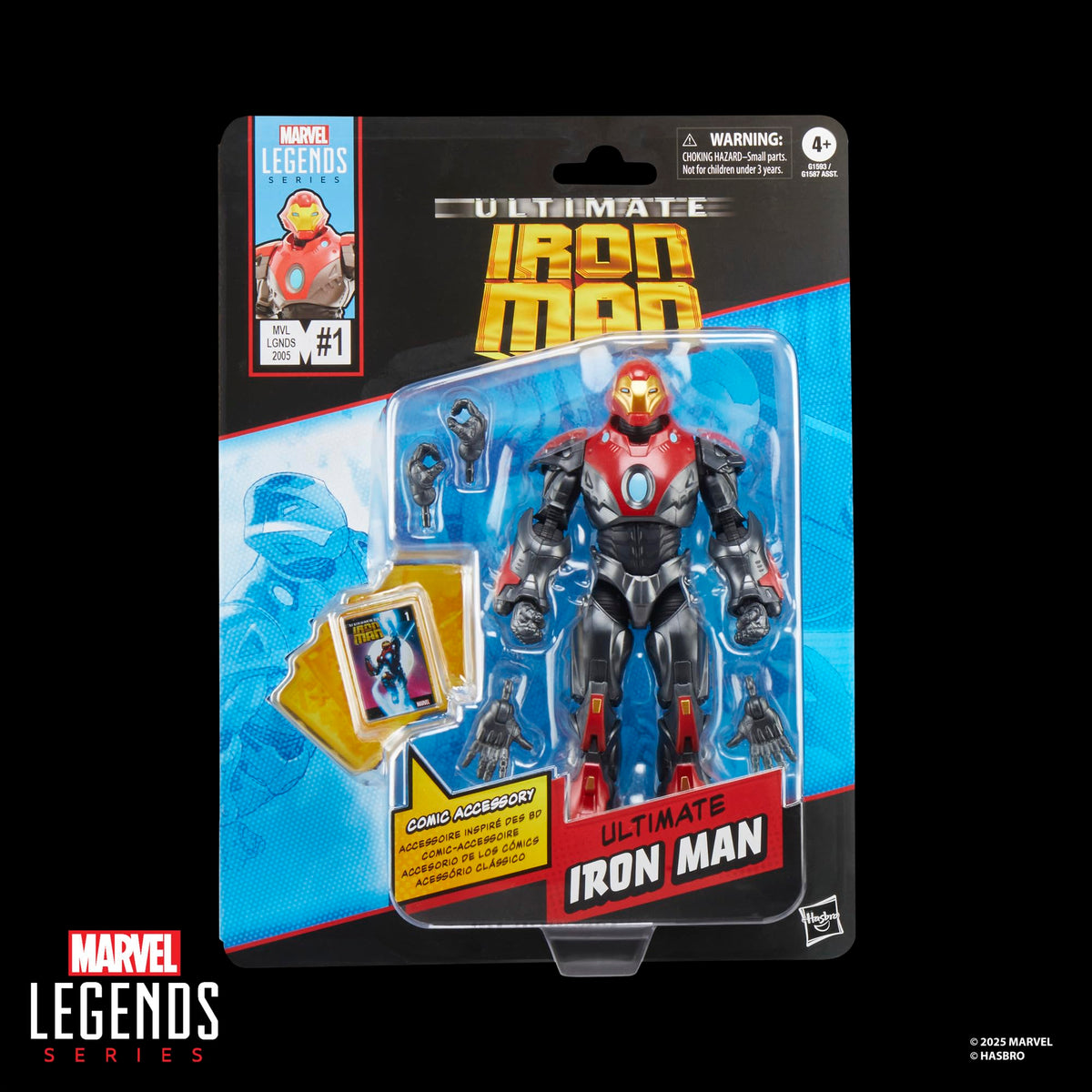 Marvel Legends Ultimate Iron Man articulation pose shows dynamic action