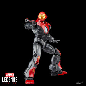 Marvel Legends Ultimate Iron Man premium deco on 6-inch figure for display