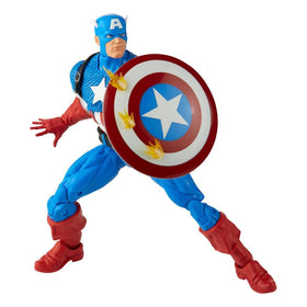 Marvel Legends 20th Anniversary Captain America figure ready for dynamic display