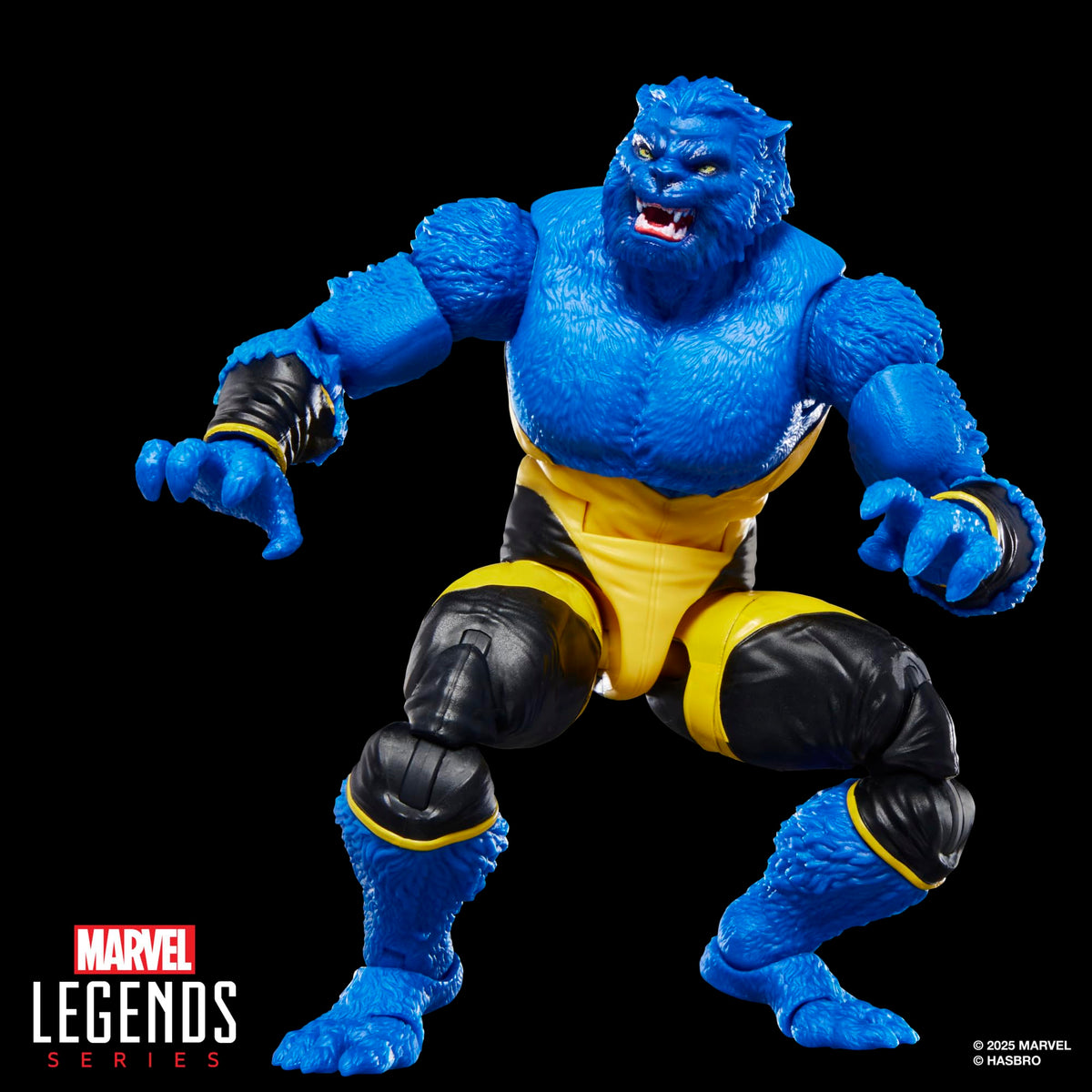 Marvel Legends Beast alternate head and hands for customization.