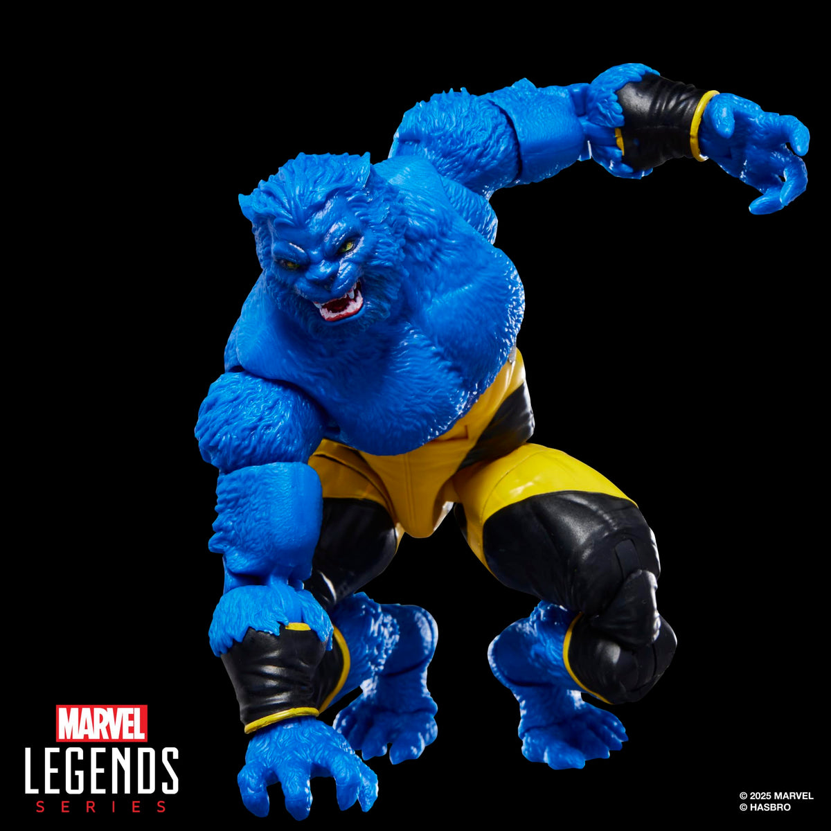 Marvel Legends Beast comic book accessory featuring Astonishing X-Men cover.