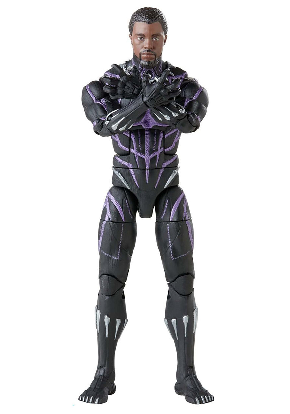 Marvel Legends Black Panther 6-inch figure front view for dynamic display and posing.