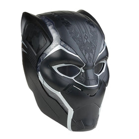 Close-up detail of Marvel Legends Black Panther helmet textures