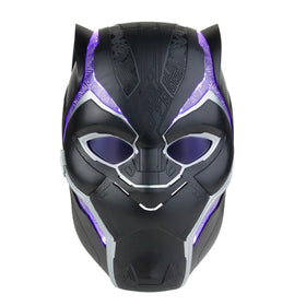 Marvel Legends Black Panther helmet front view for display authenticity