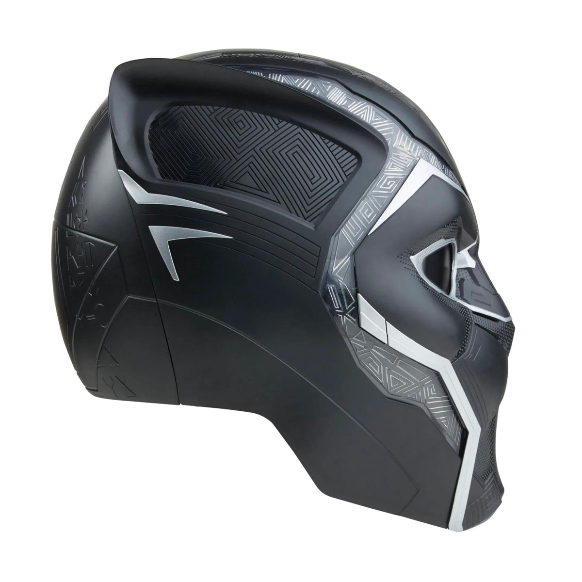 Marvel Legends Black Panther helmet flip lenses in action for versatile posing
