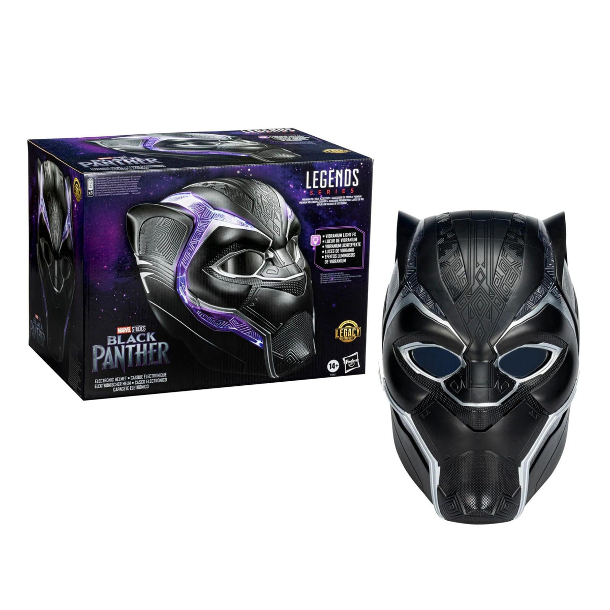 Marvel Legends Black Panther helmet packaging box for collectors