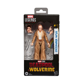 Marvel Legends Cassandra Nova figure in trench coat for display