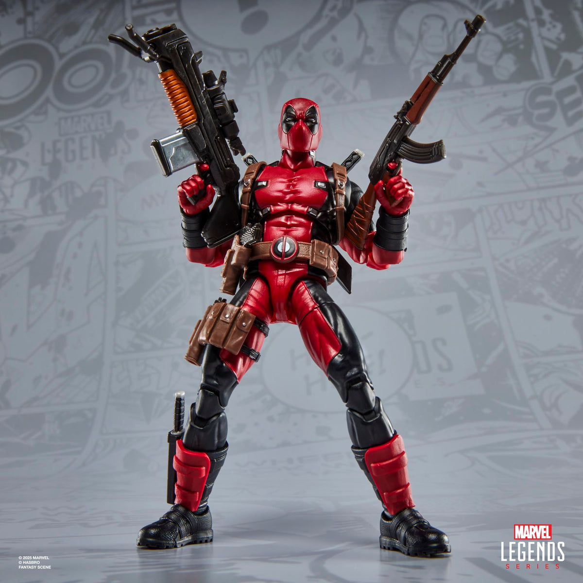 Deadpool alternate head for expressive poses on your shelf.