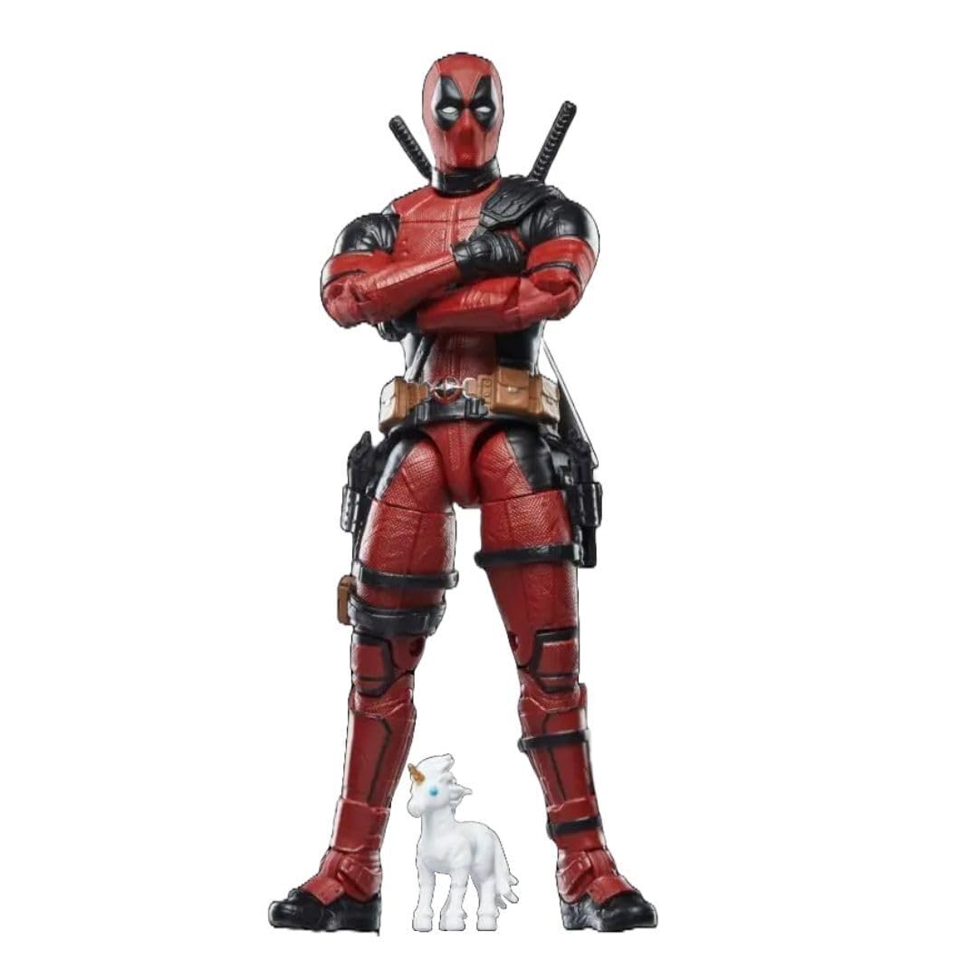 Deadpool unicorn accessory adds whimsy to Deadpool display.