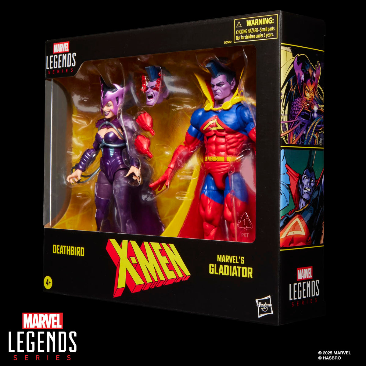 Marvel Legends Deathbird & Gladiator, articulation close-up highlighting over 20 points for dynamic posing.