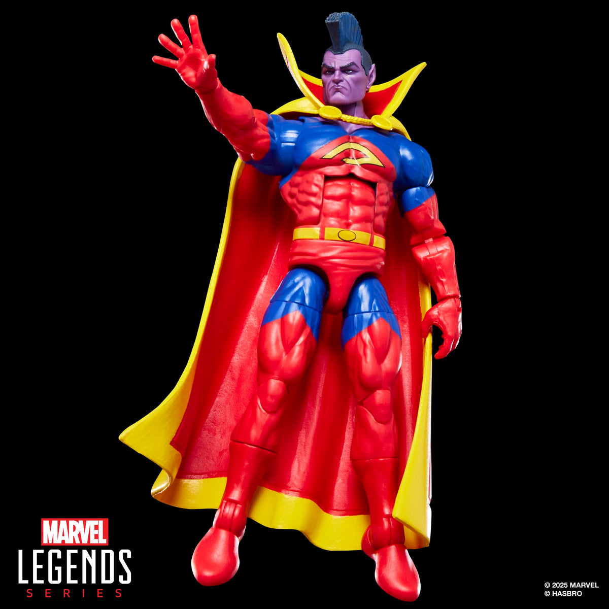 Gladiator heat-vision head accessory included for dramatic display by Marvel Legends.