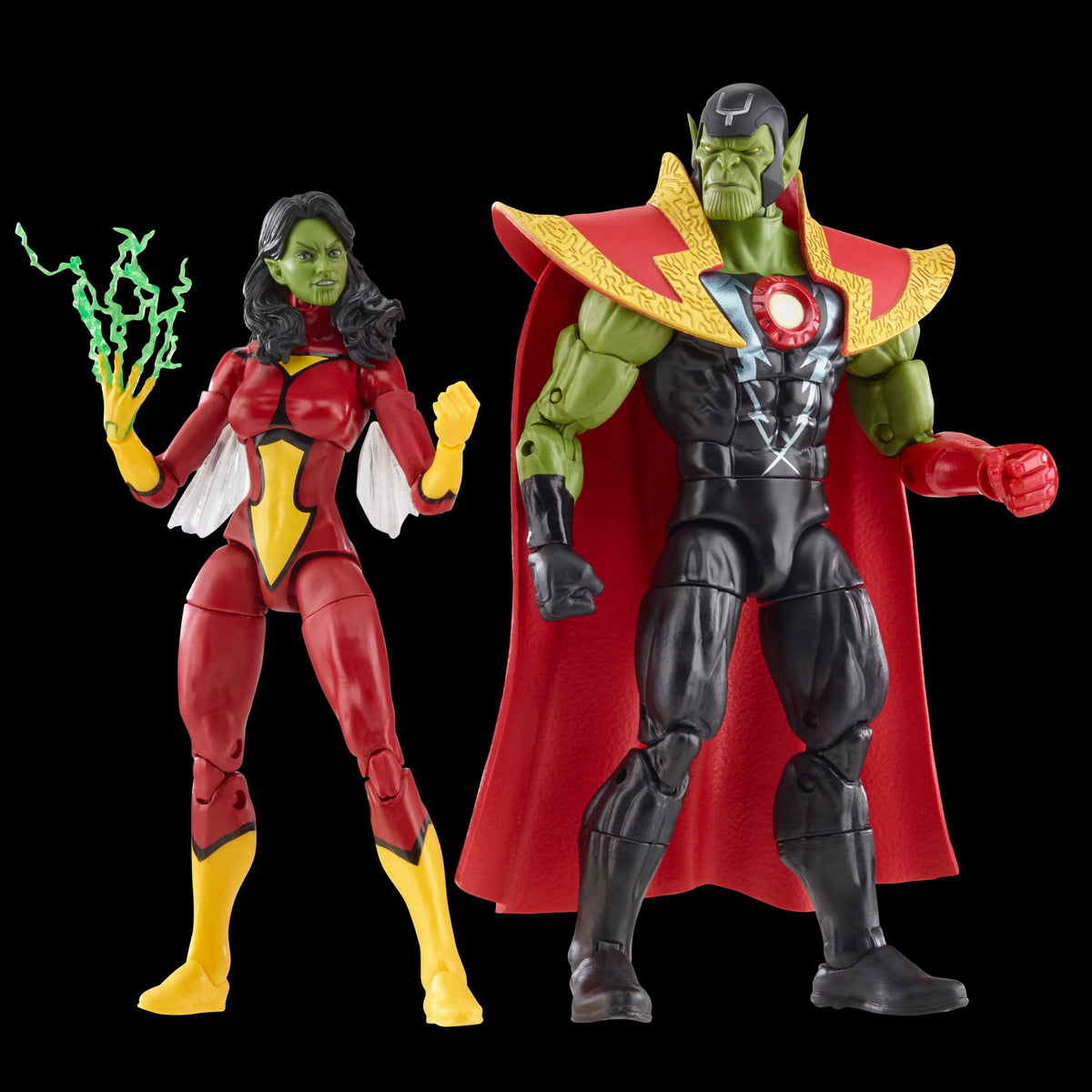 Marvel Legends 6-inch figures with premium deco and articulation on display.