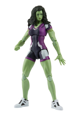 Marvel Legends Disney Plus She-Hulk action figure front view for dynamic posing and display.