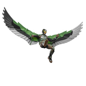 Marvel Legends Falcon deluxe deco captures movie-inspired details for collectors.