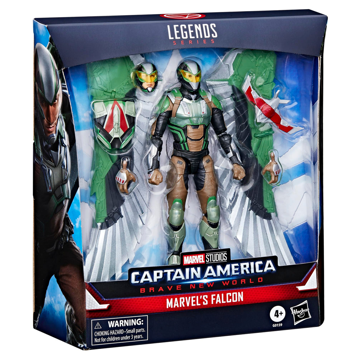 Marvel Legends Falcon 6-inch figure ideal for fan collections and shelf showcases.