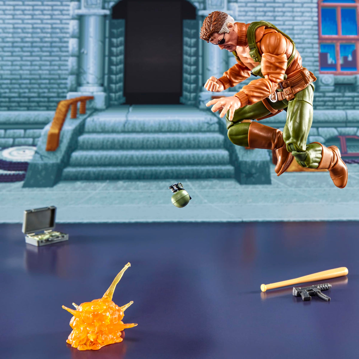 Display-ready Marvel Legends Gamervers Punisher Nick Fury duo on your shelf.