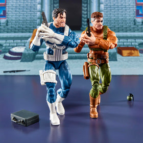 Punisher and Nick Fury weapons enhance authentic gamer-inspired scenes.