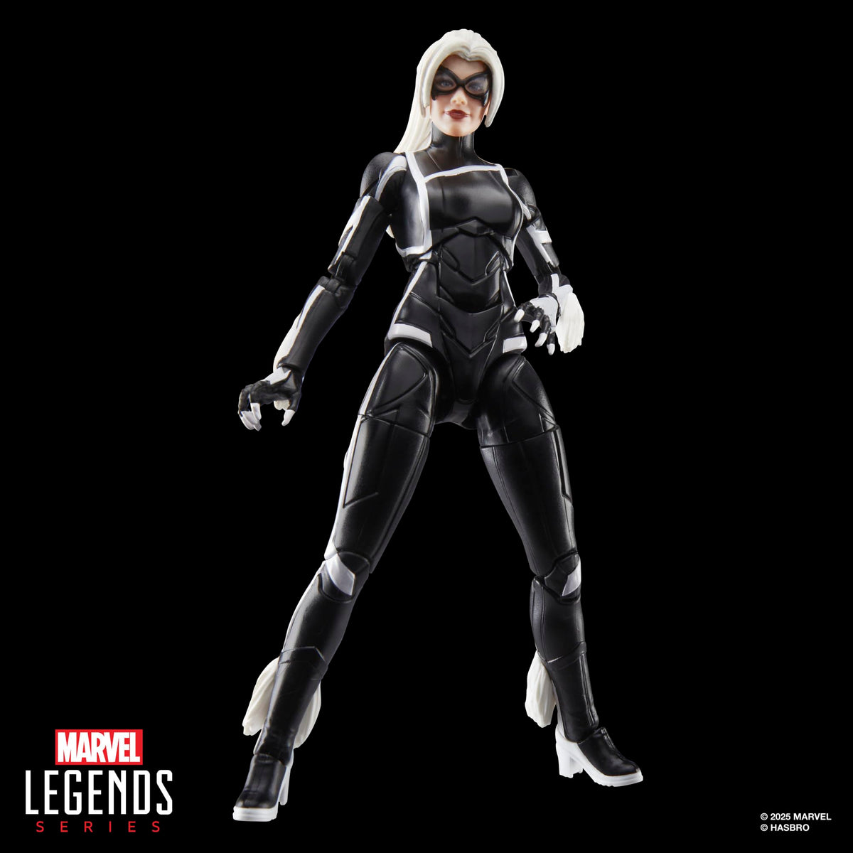 Marvel Legends Gamerverse Spider-Man 2 theme tie-in with Black Cat figure.