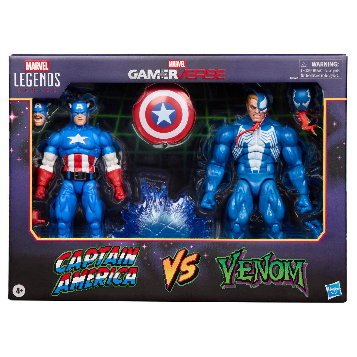 Marvel Legends Gamerverse Venom figure in dynamic pose highlighting poseability