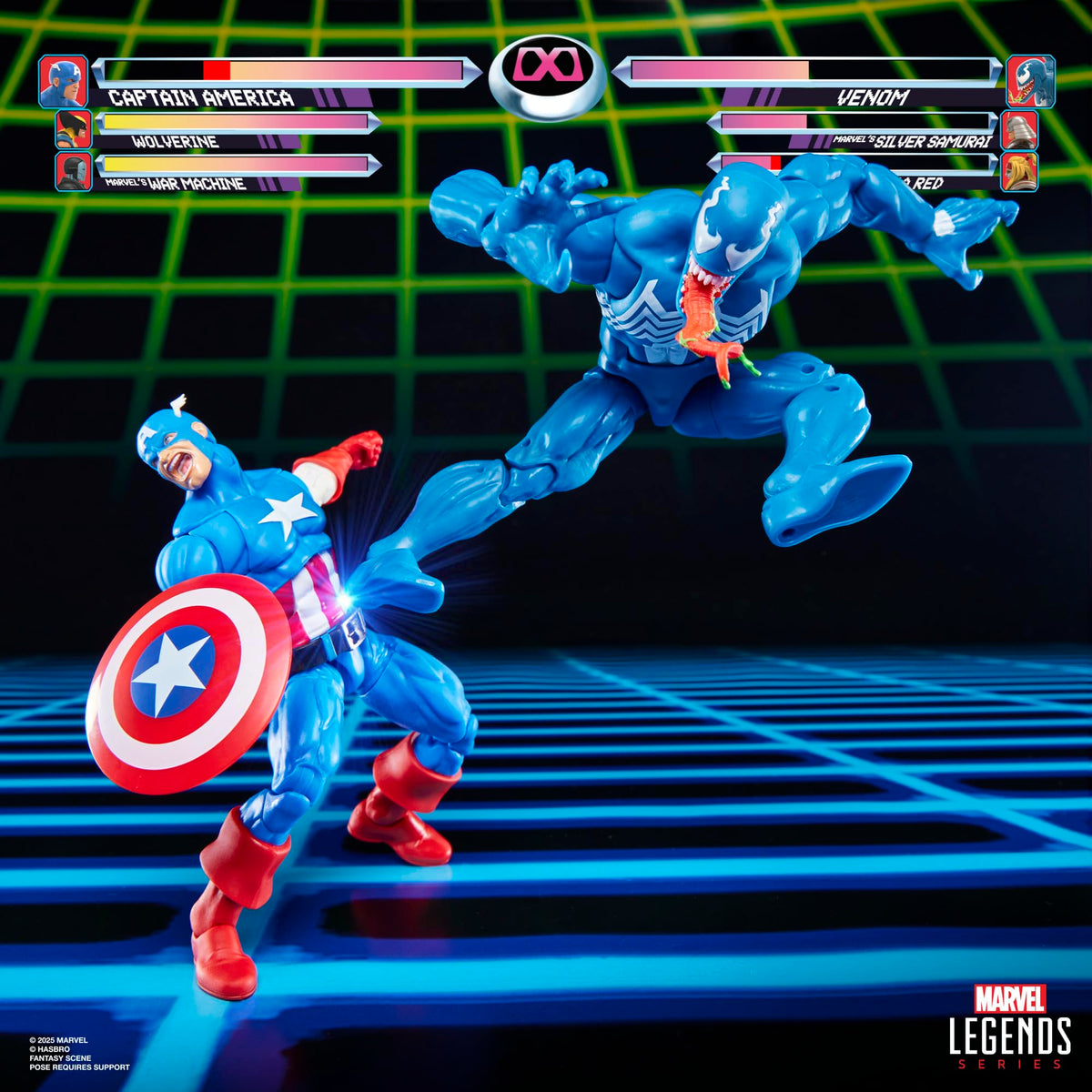 Marvel Legends Gamerverse retro box artwork for collectors' display