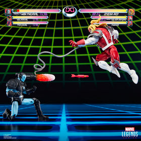 Marvel Legends Gamverse premium deco on 6-inch figures for collector display