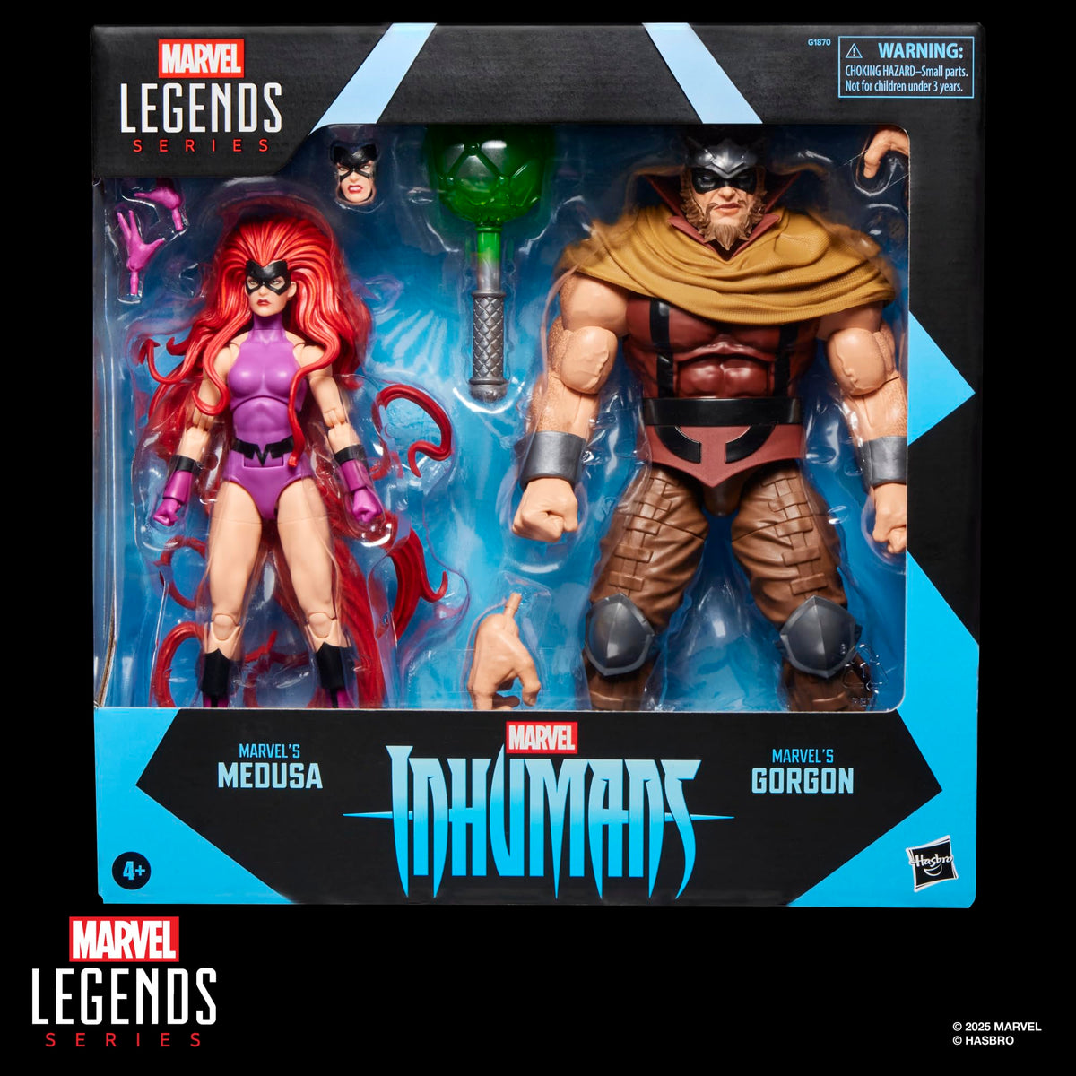 Marvel Legends Inhumans two-pack articulation highlights dynamic posing options