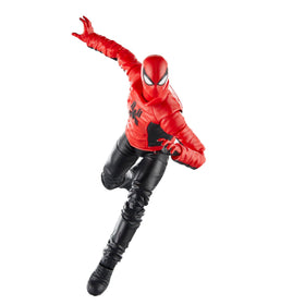 Marvel Legends Last Stand Spider-Man artwork highlighting comic-inspired deco.