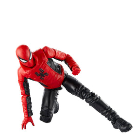 Marvel Legends Last Stand Spider-Man in dynamic pose showcasing articulation.