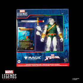 Marvel Legends Man-Wolf figure with poseable head and shoulders for dynamic poses.