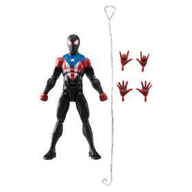 Marvel Legends Miles Morales Boricua Suit 6-inch figure ready for display with poseable joints.