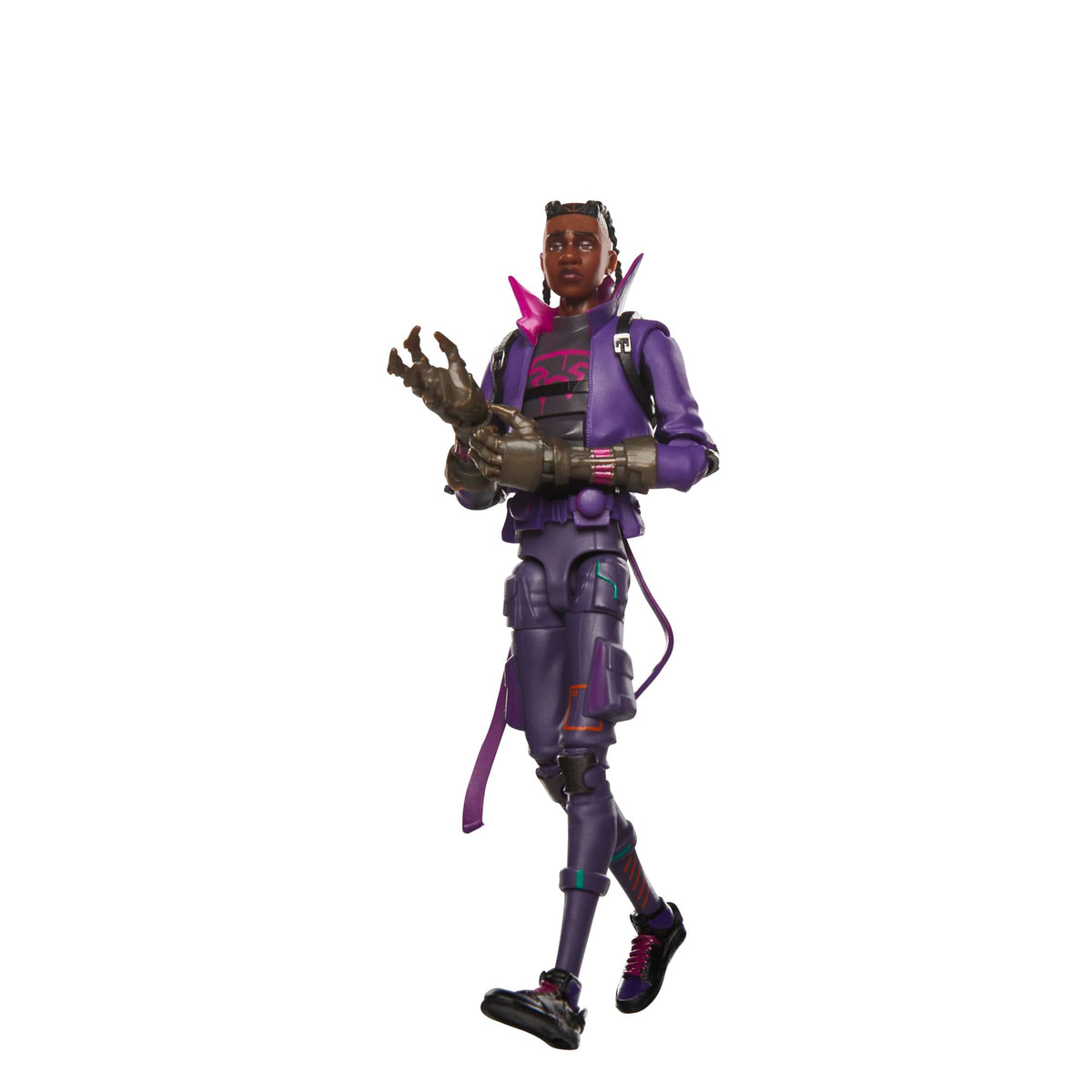 Marvel Legends Miles Morales Prowler interchangeable hands enable richer action.