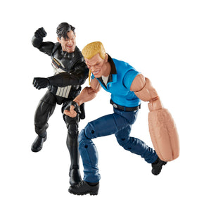 Marvel Legends Punisher and Bushwacker duo displayed for collection storytelling.