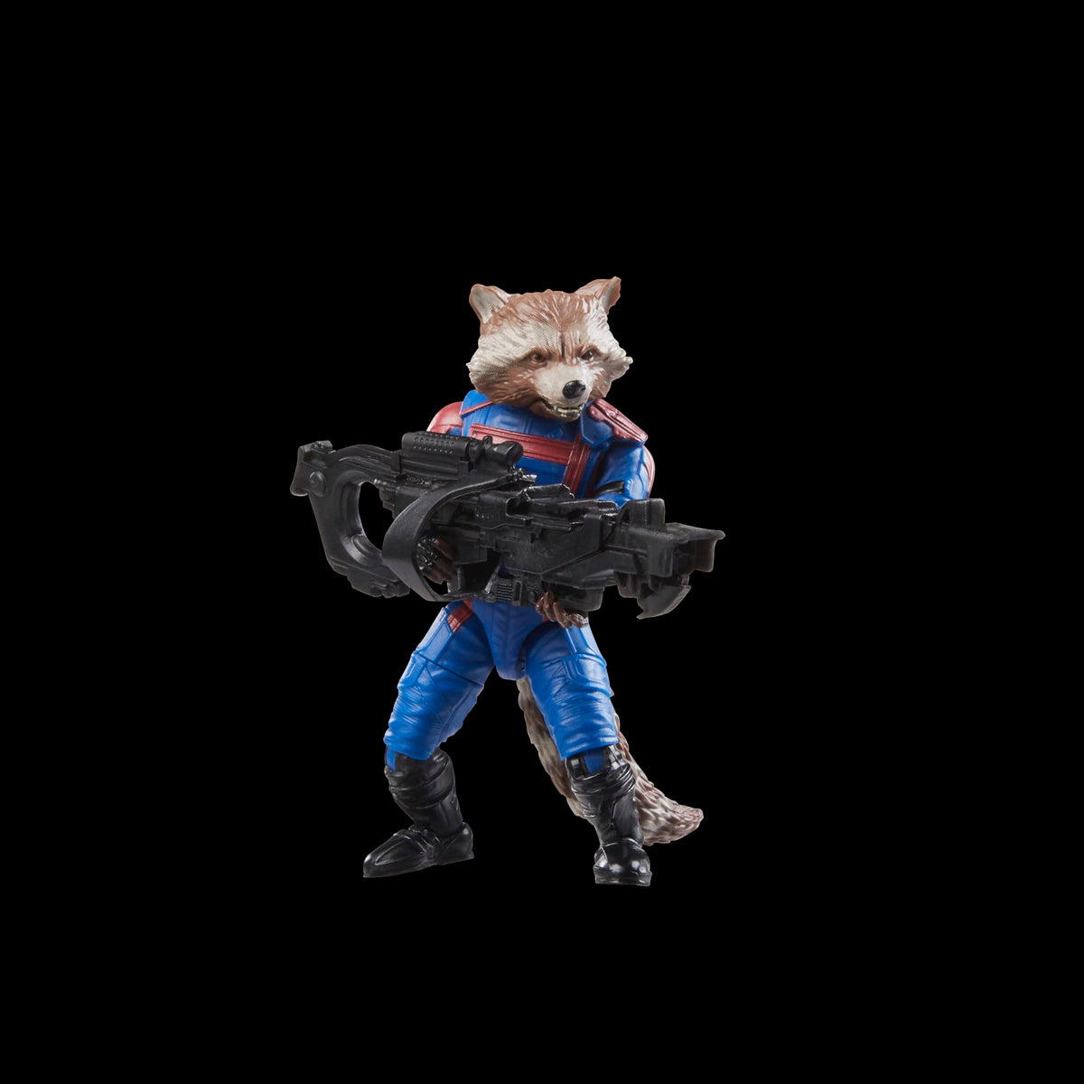 Packaging image showing the Marvel Legends Rocket box artwork and deco.