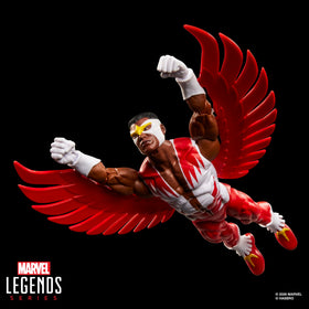 Retro cardback packaging of Marvel Legends Secret Wars Falcon evokes classic era
