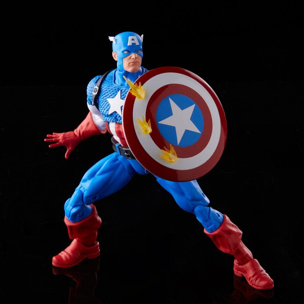 Captain America accessories from Marvel Legends Series 1 for versatile posing