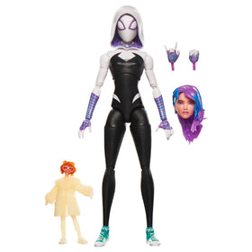 Marvel Legends Spider-Gwen figure face-sculpt with premium deco for display