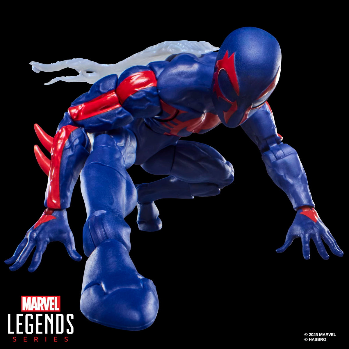 Spider-Man 2099 cape detail showcases dramatic costume flair