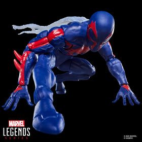 Spider-Man 2099 cape detail showcases dramatic costume flair